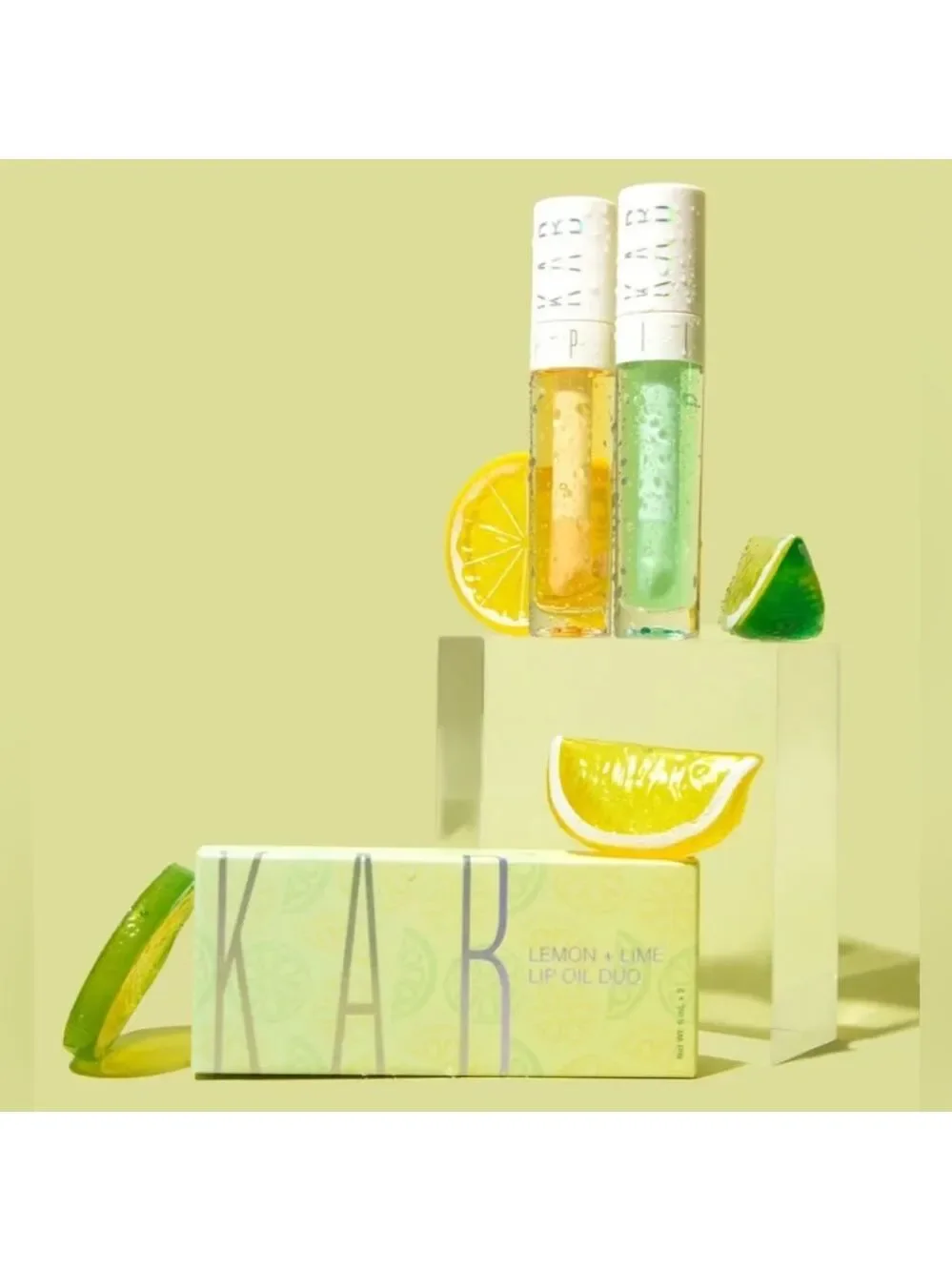 KAB Cosmetics Lemon + Lime Lip Oil Duo